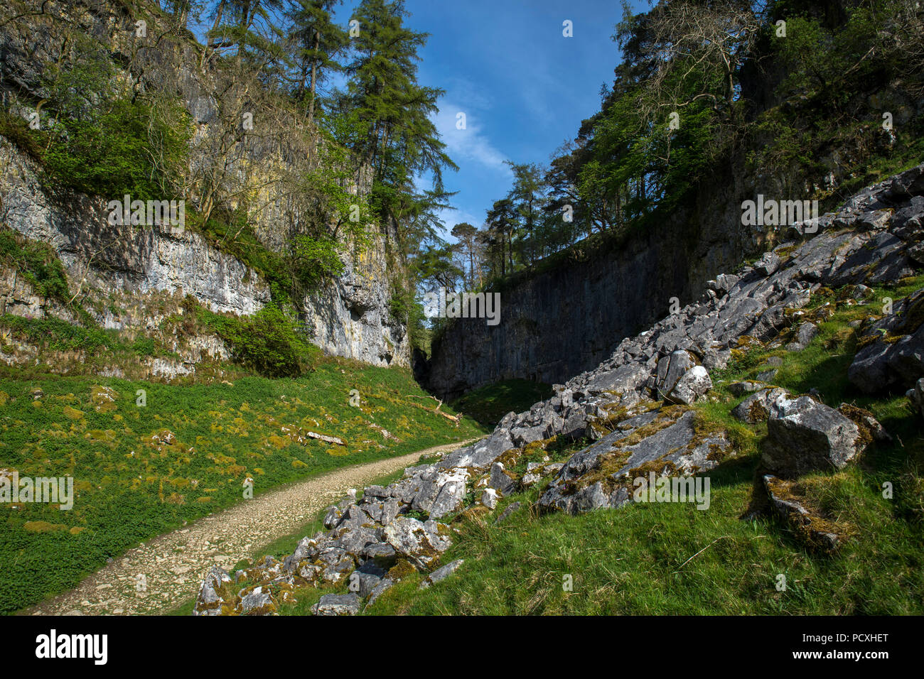 Trow Gill; Clapham, Yorkshire, UK Stockfoto