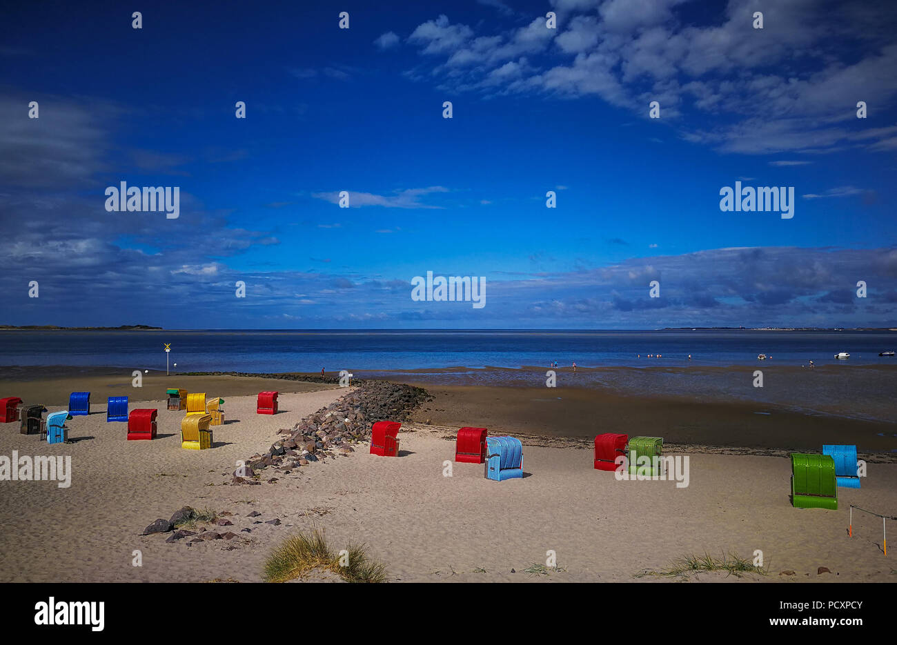 Strand von Utersum, Insel Föhr, Deutschland Stockfoto