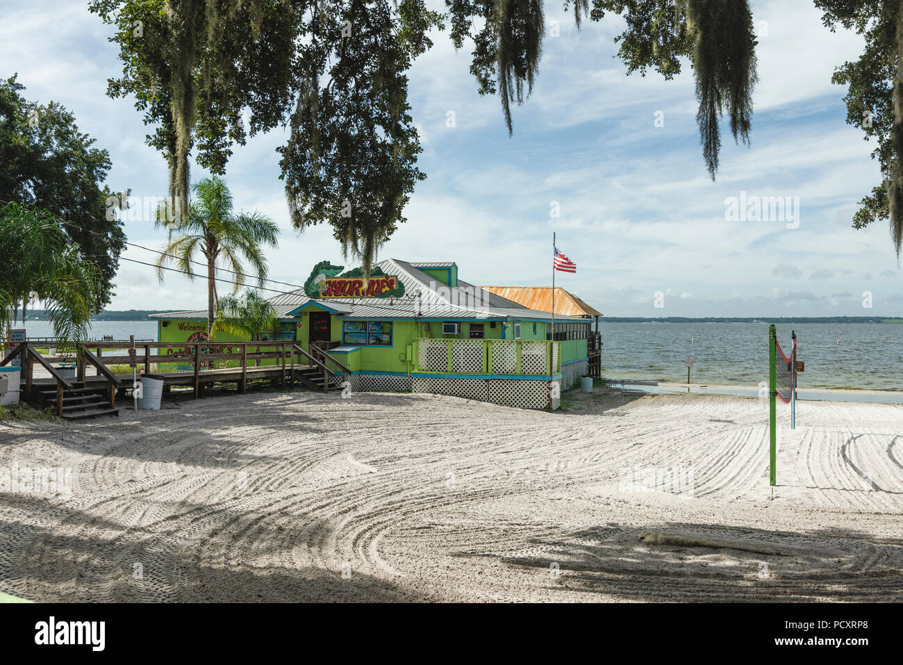 Der Gator Joe Strand, Bar und Grill Ocklawaha, Florida, USA Stockfoto