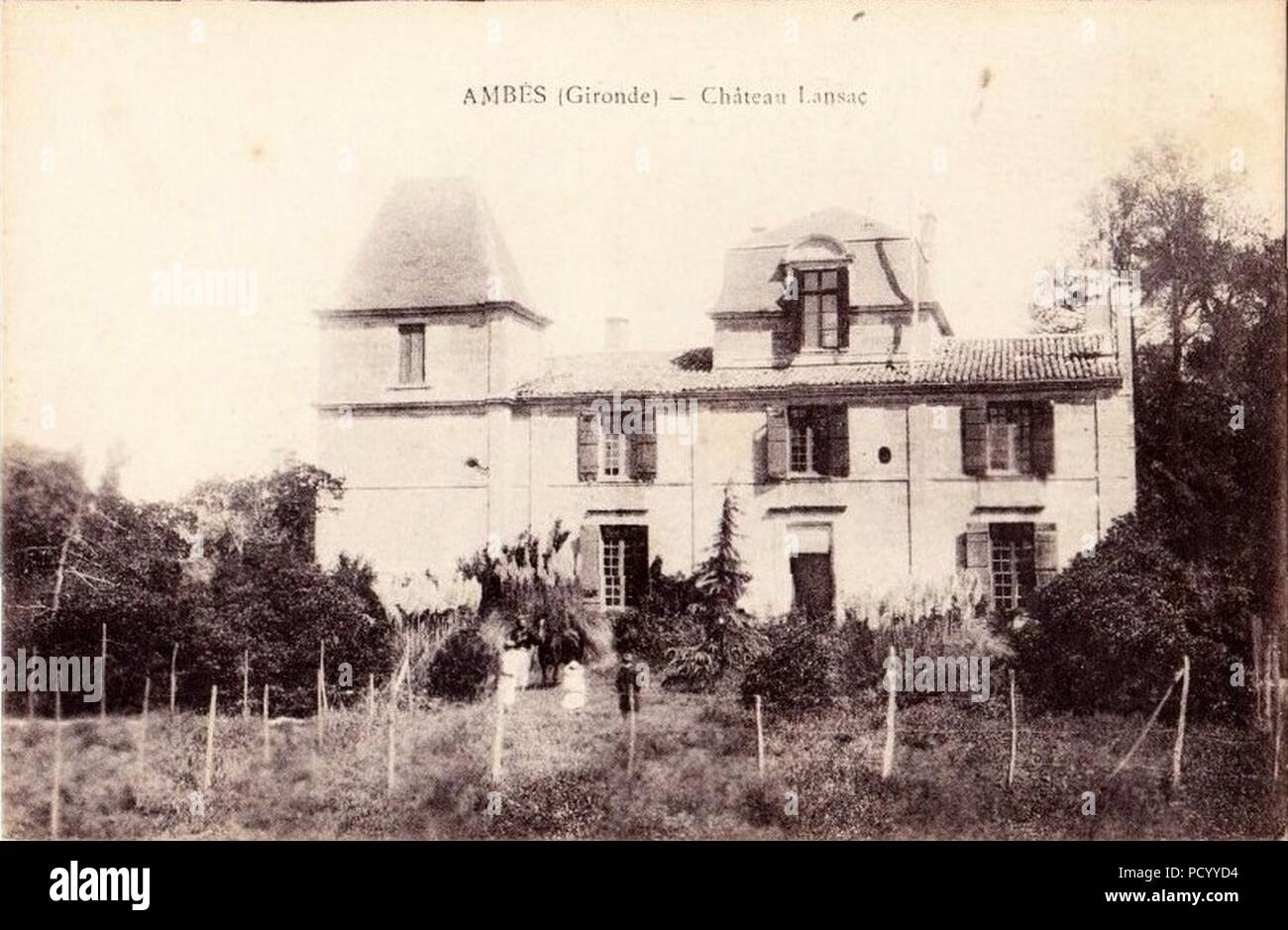 Ambès-Château Margaux. Stockfoto