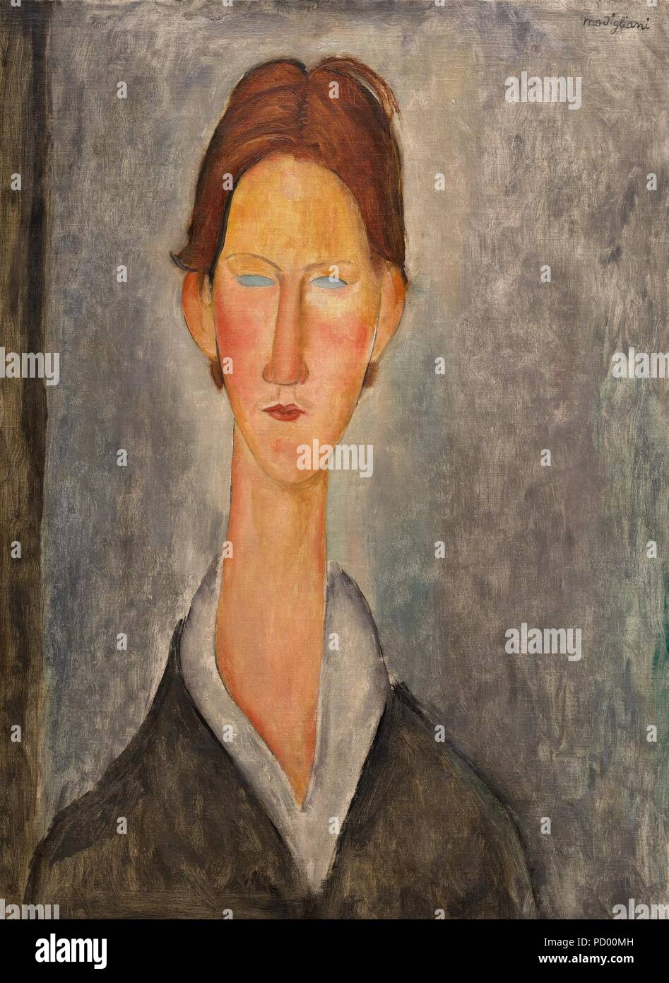 Amedeo Modigliani-L ‥ 99 Etudiant - ca. 1918-1919 - 001. Stockfoto