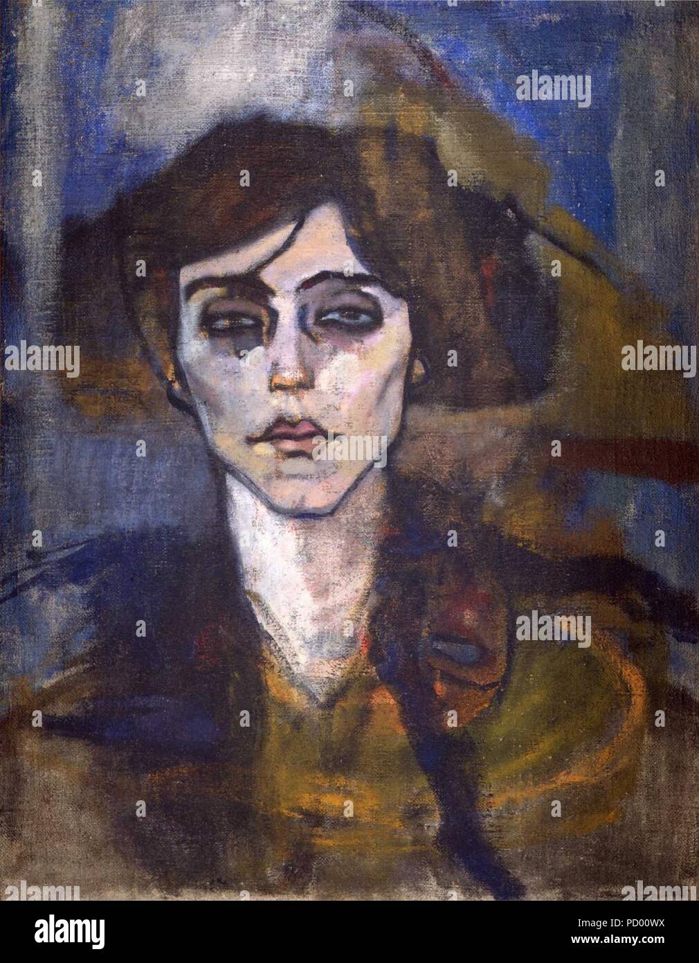 Amedeo Modigliani, 1907, Porträt von Maude Abrantes, Öl auf Leinwand, Stockfoto
