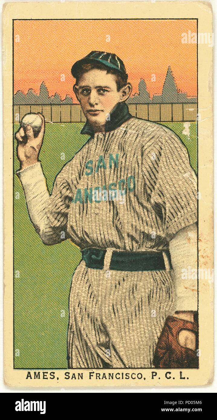 Ames, San Francisco Team, Baseball card Portrait Stockfoto