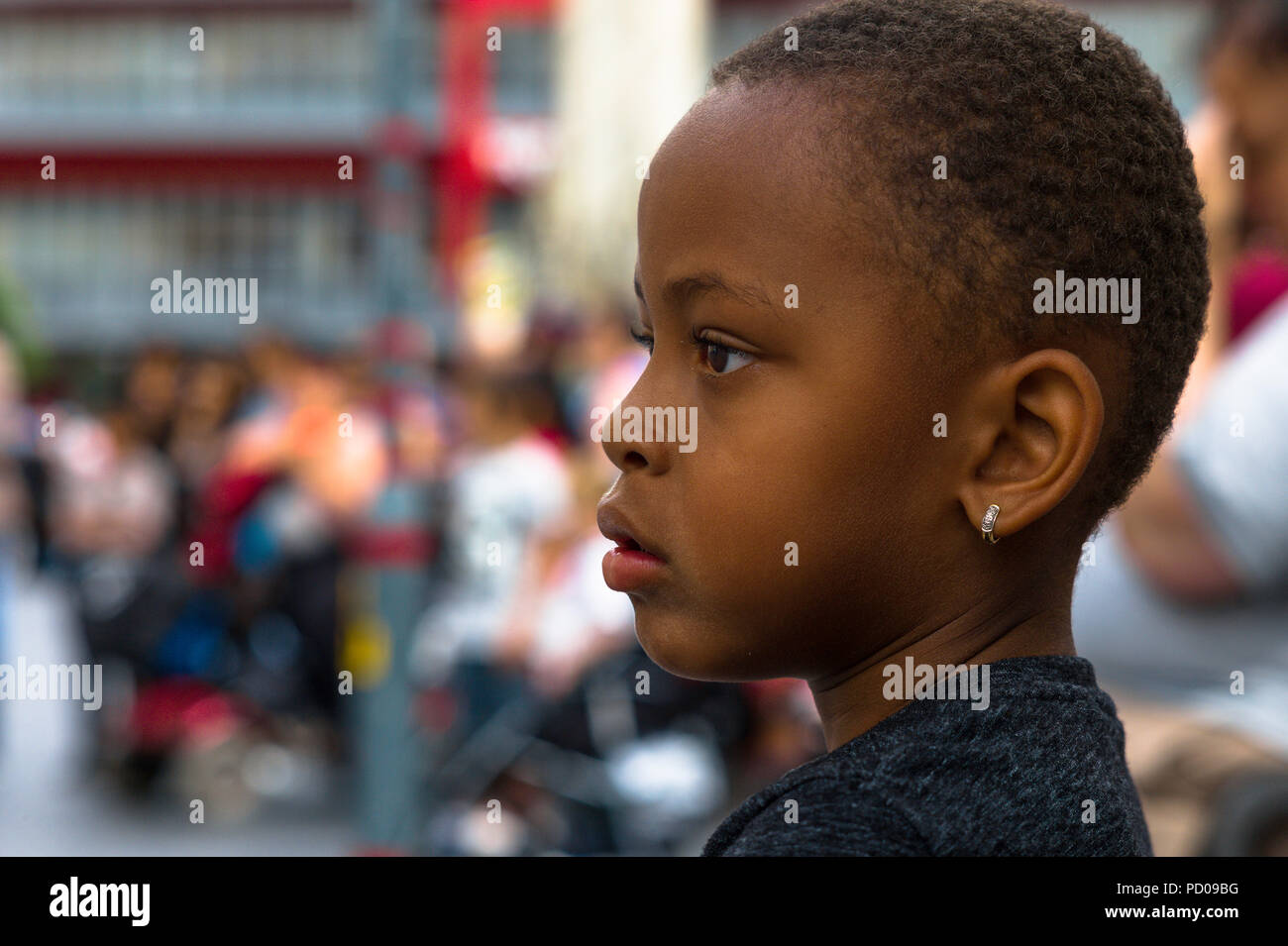 Porträt eines kleinen Jungen. Stockfoto