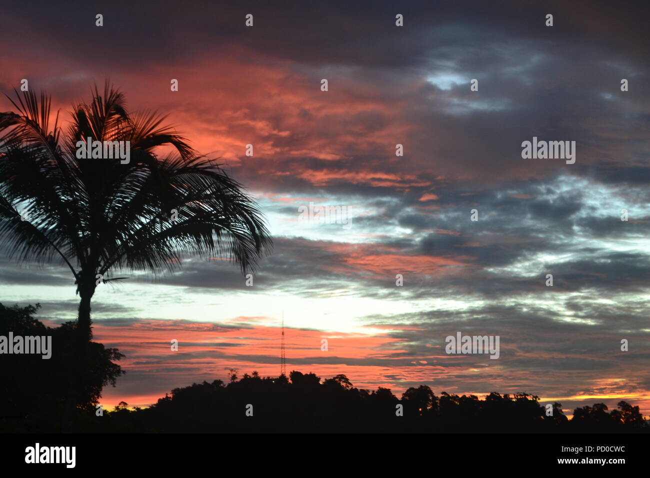 Wewak Hafen und Kairuru Insel, Murik Seen aus der Luft. Papua Neu Guinea. Stockfoto