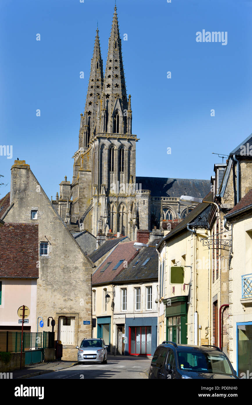 Kathedrale von sieht, eine französische Gemeinde im Département Orne und in der nord-westlichen Frankreich Stockfoto