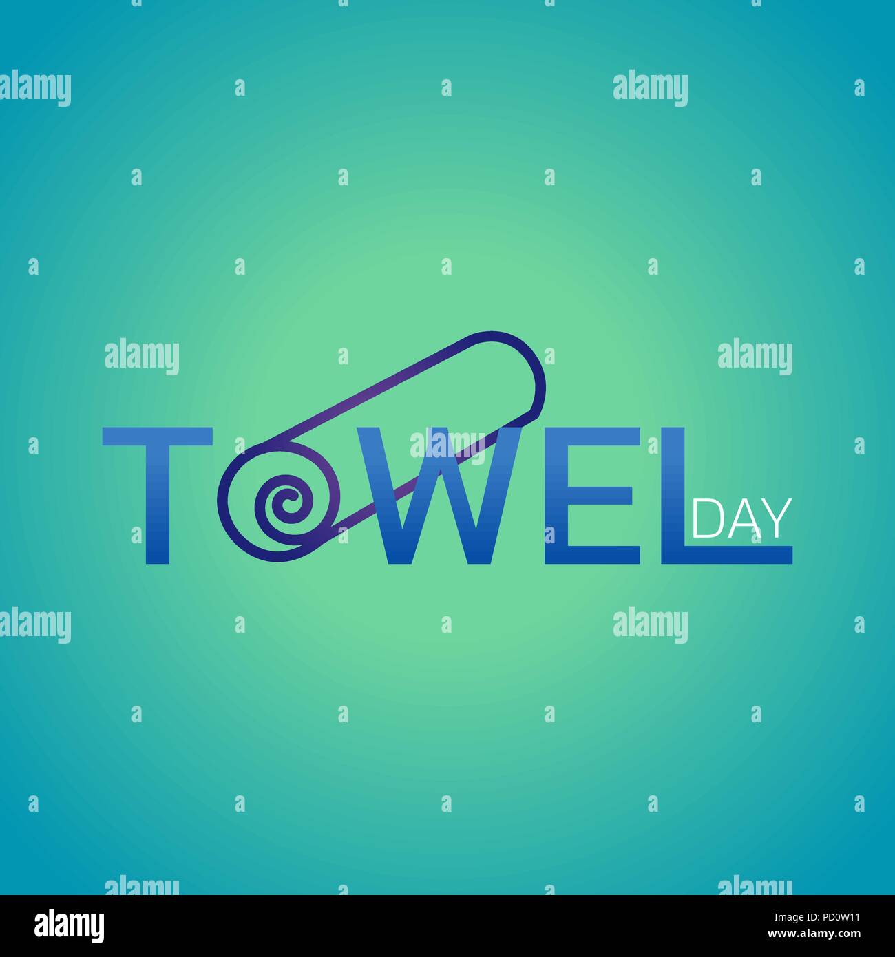 Handtuch Tag Icon Design, Vektor, Abbildung Stock Vektor