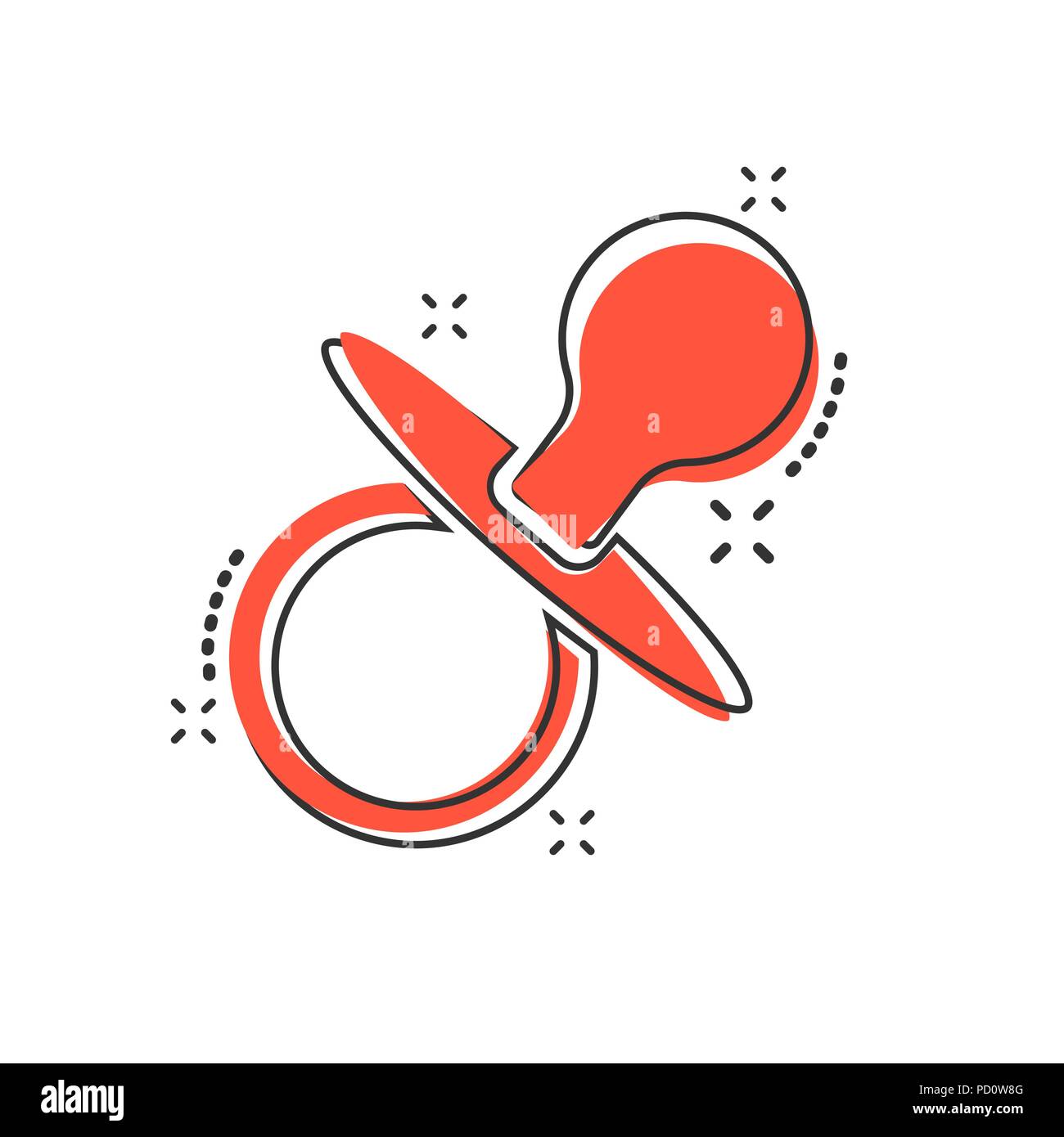 Vektor Cartoon Baby Schnuller Symbol Im Comic Stil Kind Spielzeug Nippel Zeichen Abbildung Piktogramm Schnuller Business Splash Wirkung Konzept Stock Vektorgrafik Alamy