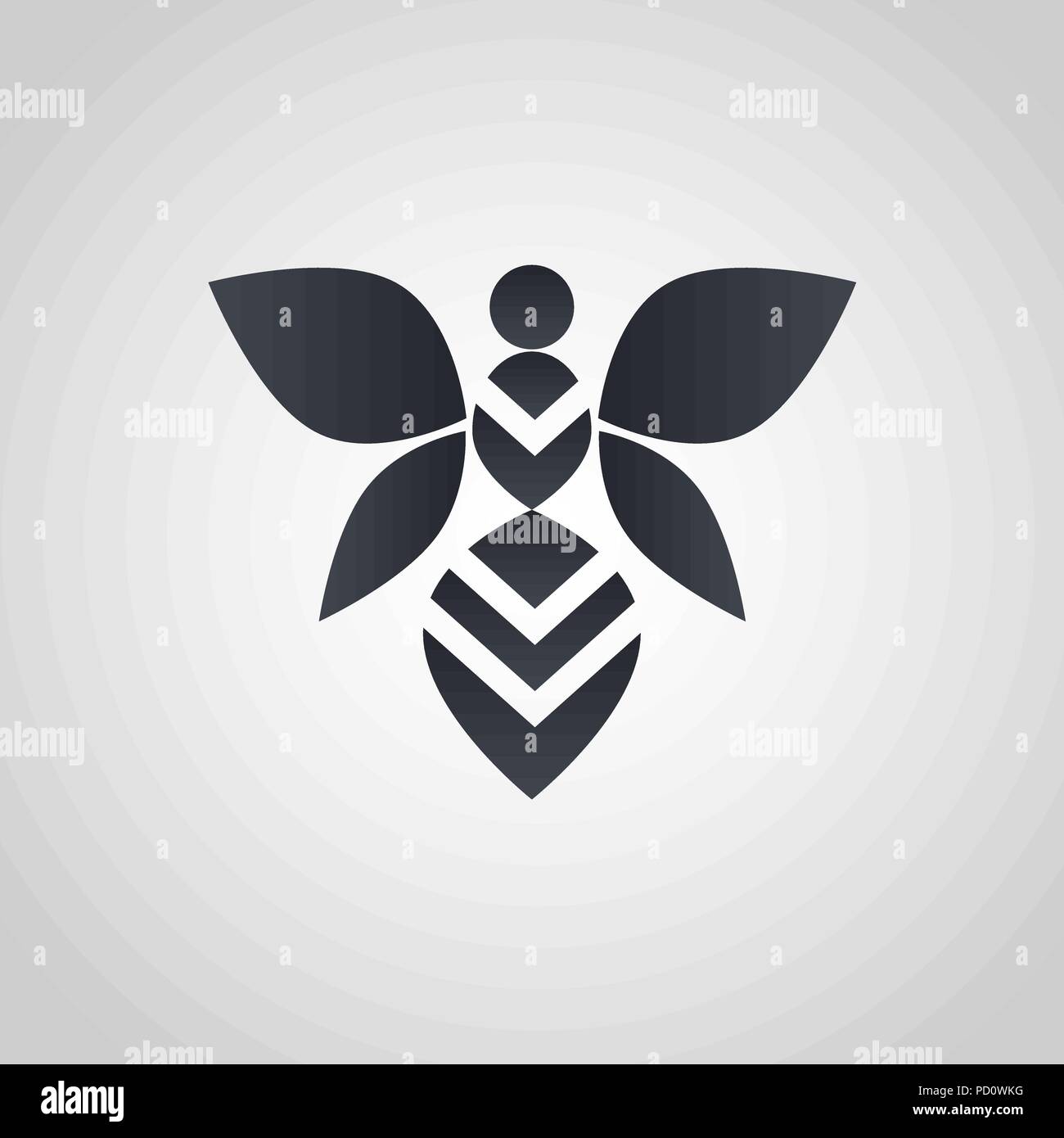 Biene Vektor logo Symbol Abbildung Stock Vektor