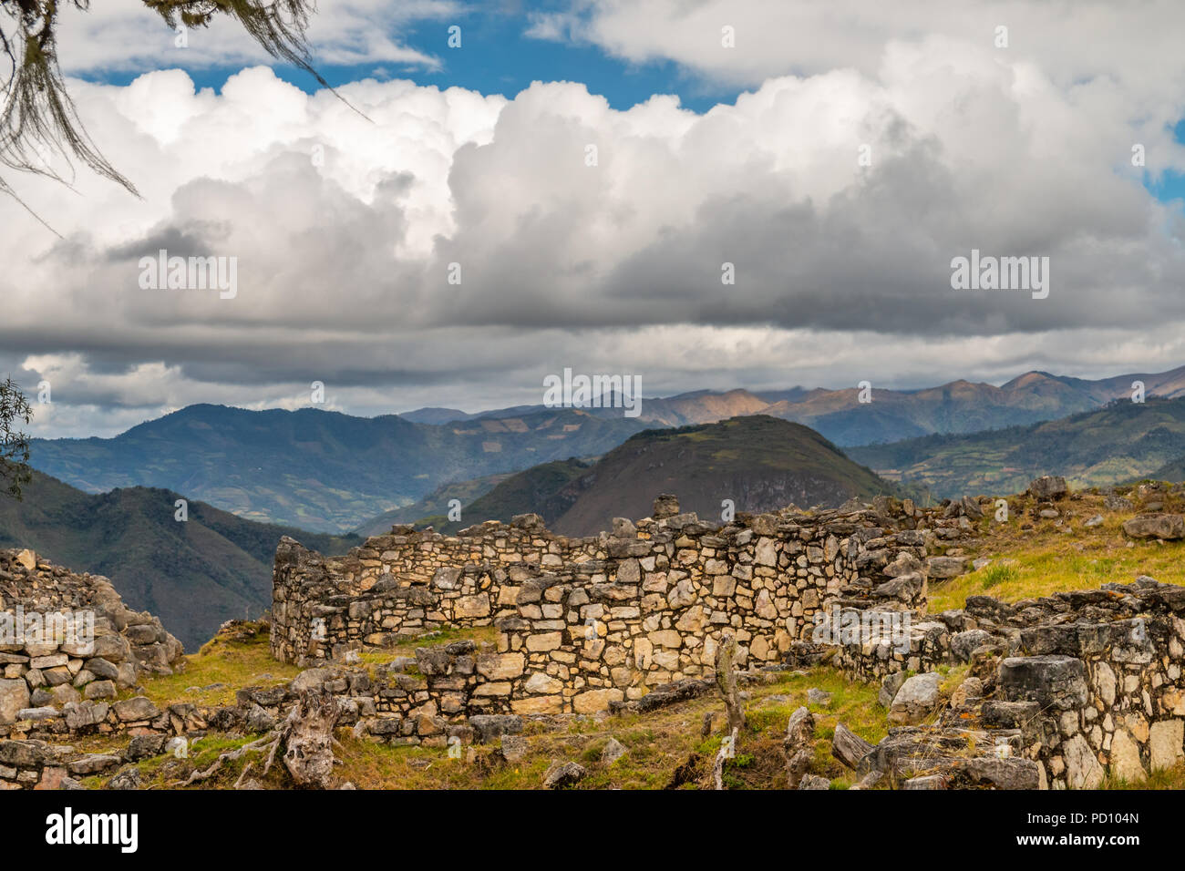 Kuelap Festung in der Amazonas Region in der Nähe der Stadt Chachapoyas. Stockfoto