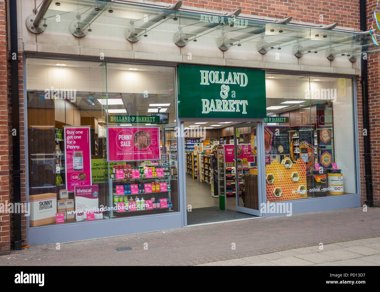 Holland und Barrett shop in Stockton-on-Tees, England, Großbritannien Stockfoto