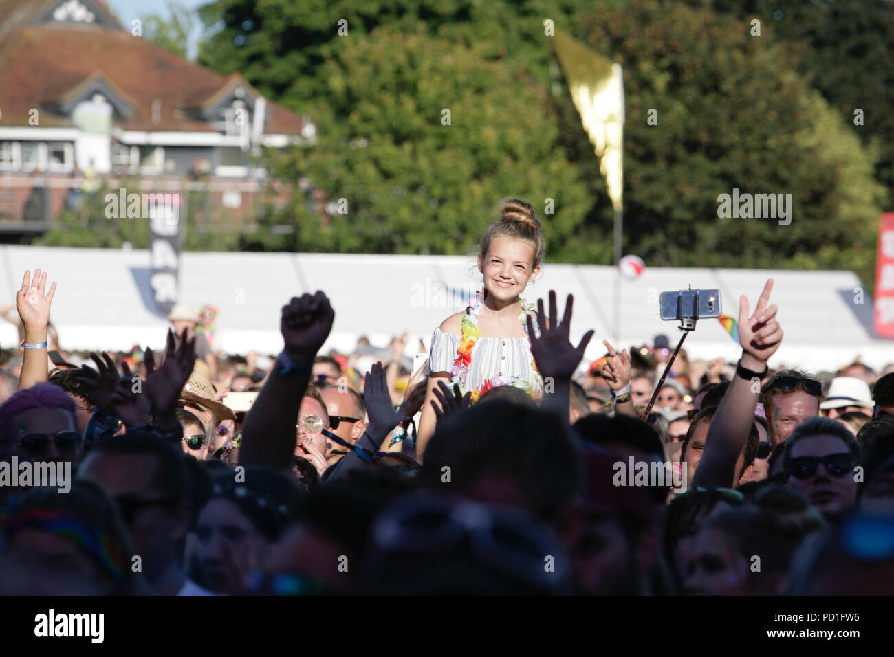 Brighton, England UK. 5. August 2018. Liebe BN1 Fest, Kredit: Caron Watson/Alamy leben Nachrichten Stockfoto