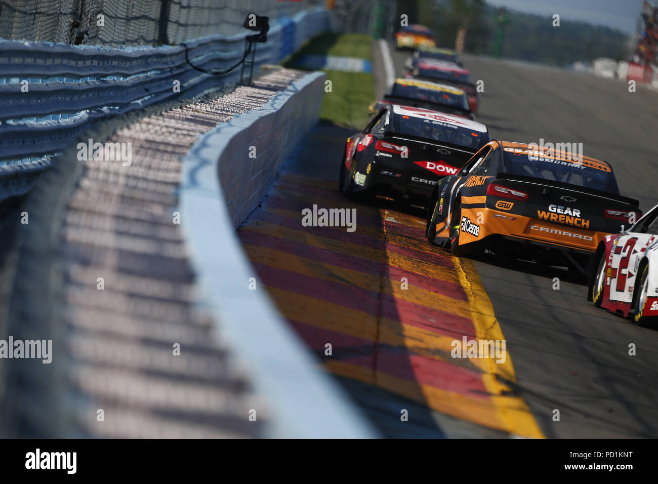 August 5, 2018 - Watkins Glen, New York, Vereinigte Staaten von Amerika - Jamie McMurray (1) Schlachten für Position während des Bowling am Glen in Watkins Glen International in Watkins Glen, New York. (Bild: © Justin R. Noe Asp Inc/ASP über ZUMA Draht) Stockfoto