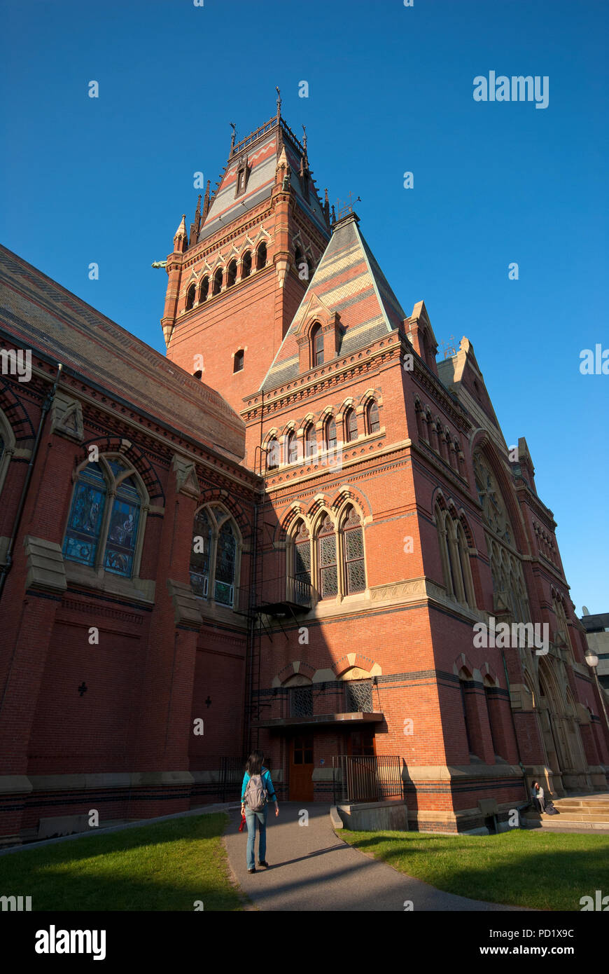 Memorial Hall an der Universität Harvard, Cambridge, Boston, Middlesex County, Massachusetts, USA Stockfoto