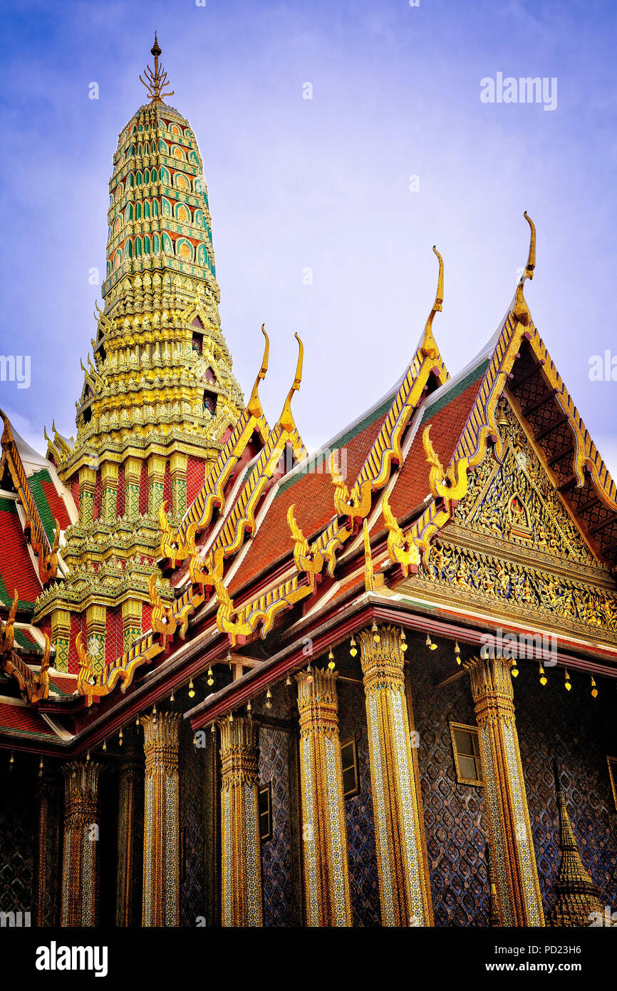 Der Grand Palace in Bangkok, Thailand. Stockfoto