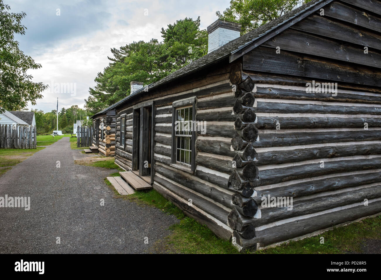Fort Wilkins SP, Kupfer Hafen, Keweenaw Peninsula, MI, USA, von Bruce Montagne/Dembinsky Foto Assoc Stockfoto