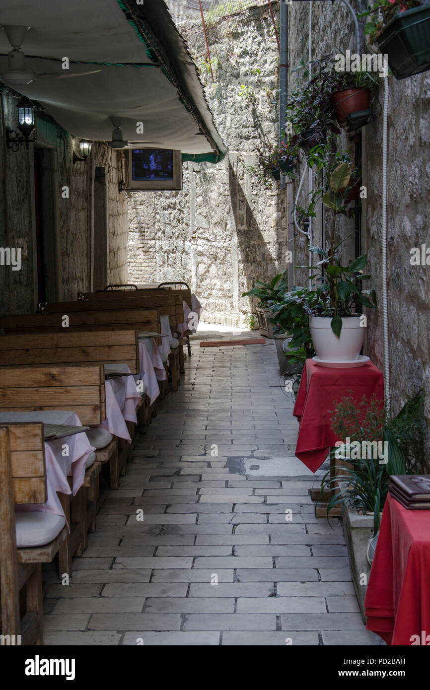 Stadt am Mittelmeer Straße Stockfoto