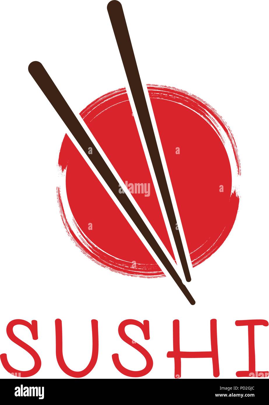 Abbildung: Sushi logo icon Template Design Stock Vektor