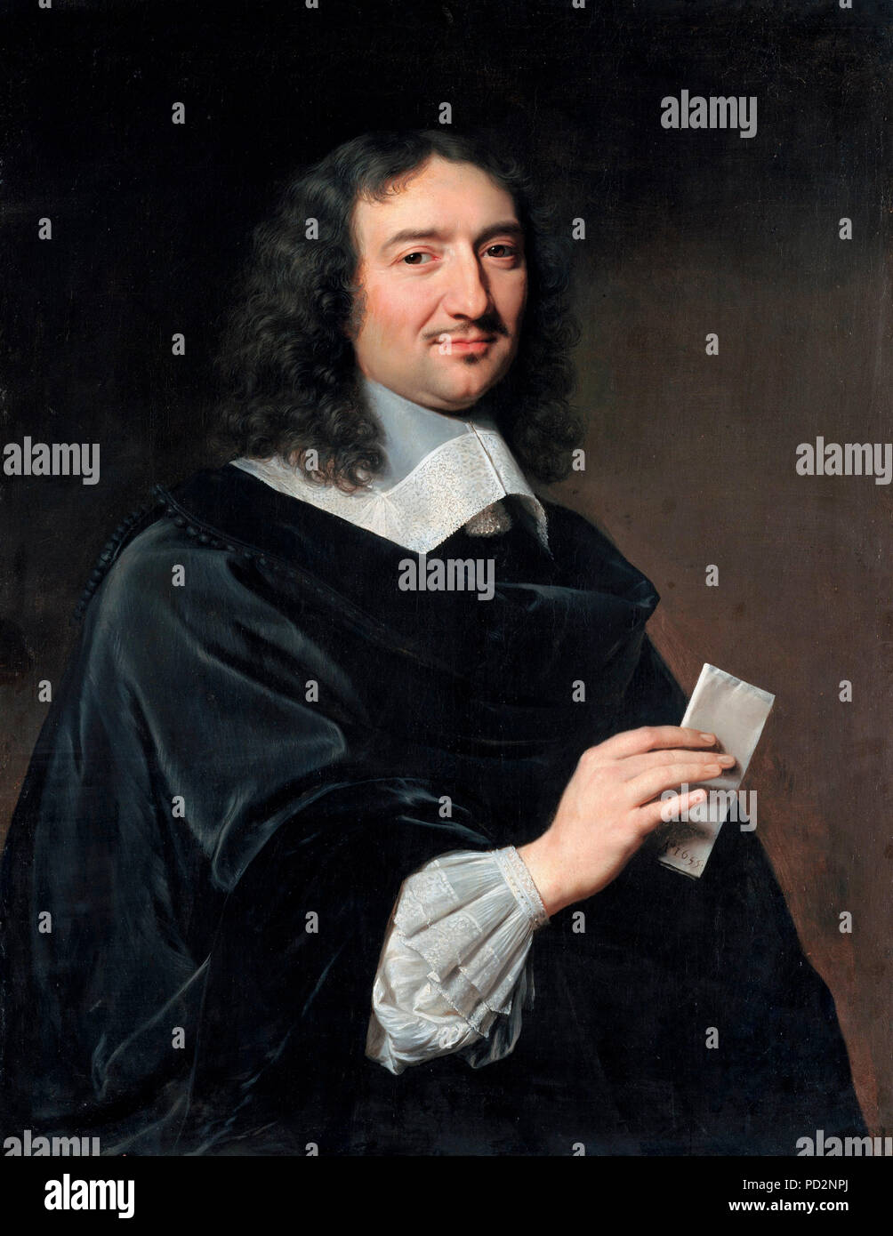 Portrait von Jean-Baptiste Colbert - Philippe de Champaigne, 1655 Stockfoto