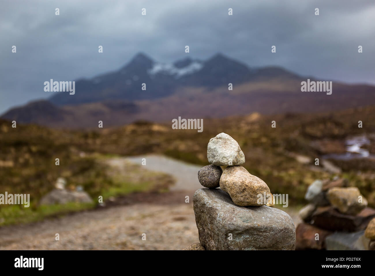 Sligachan Wasserfälle, Isle of Skye Stockfoto