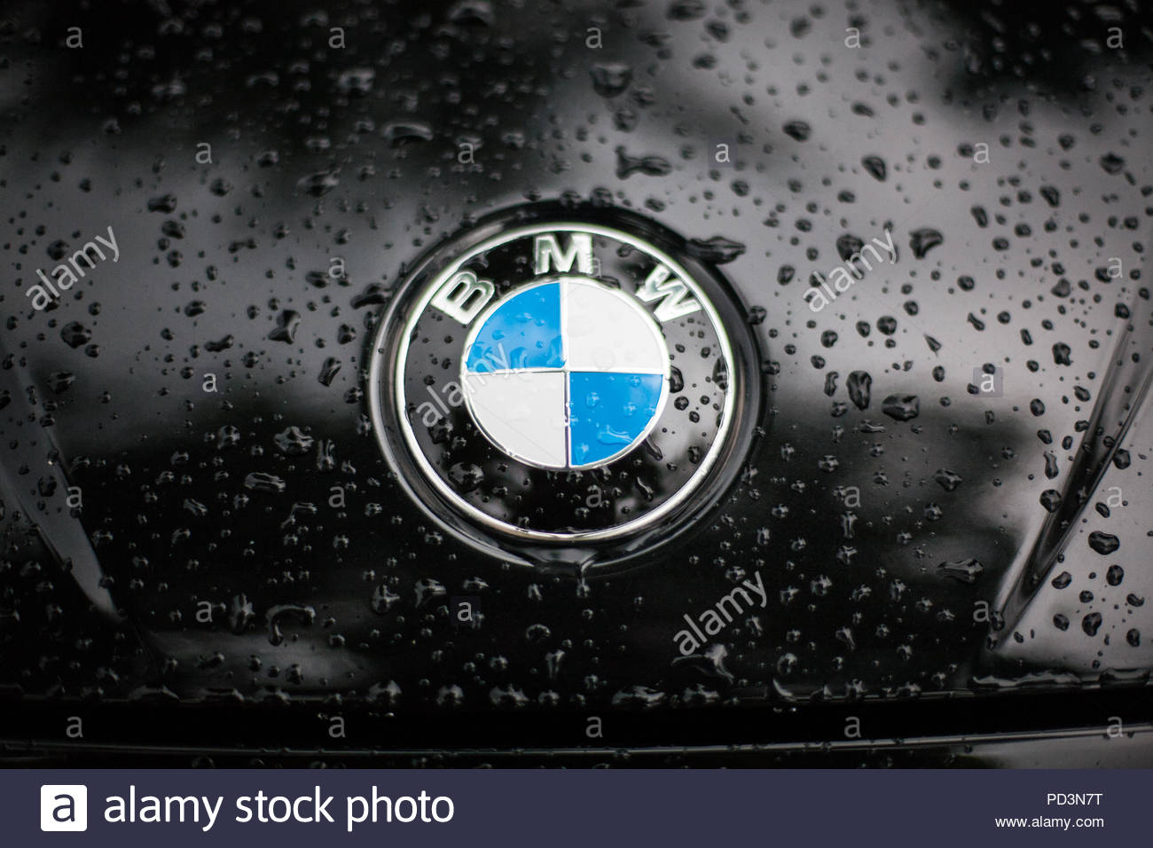 München Deutschland 21 Juli 2018 Bmw Zeichen Auf Haube Auto Mit