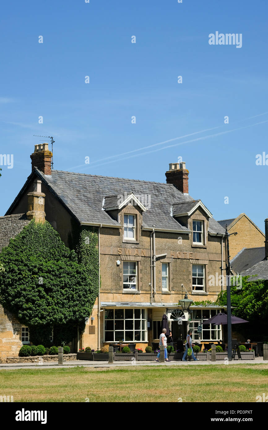 Das Swan Hotel im hübschen Dorf Broadway Cotswolds Stockfoto
