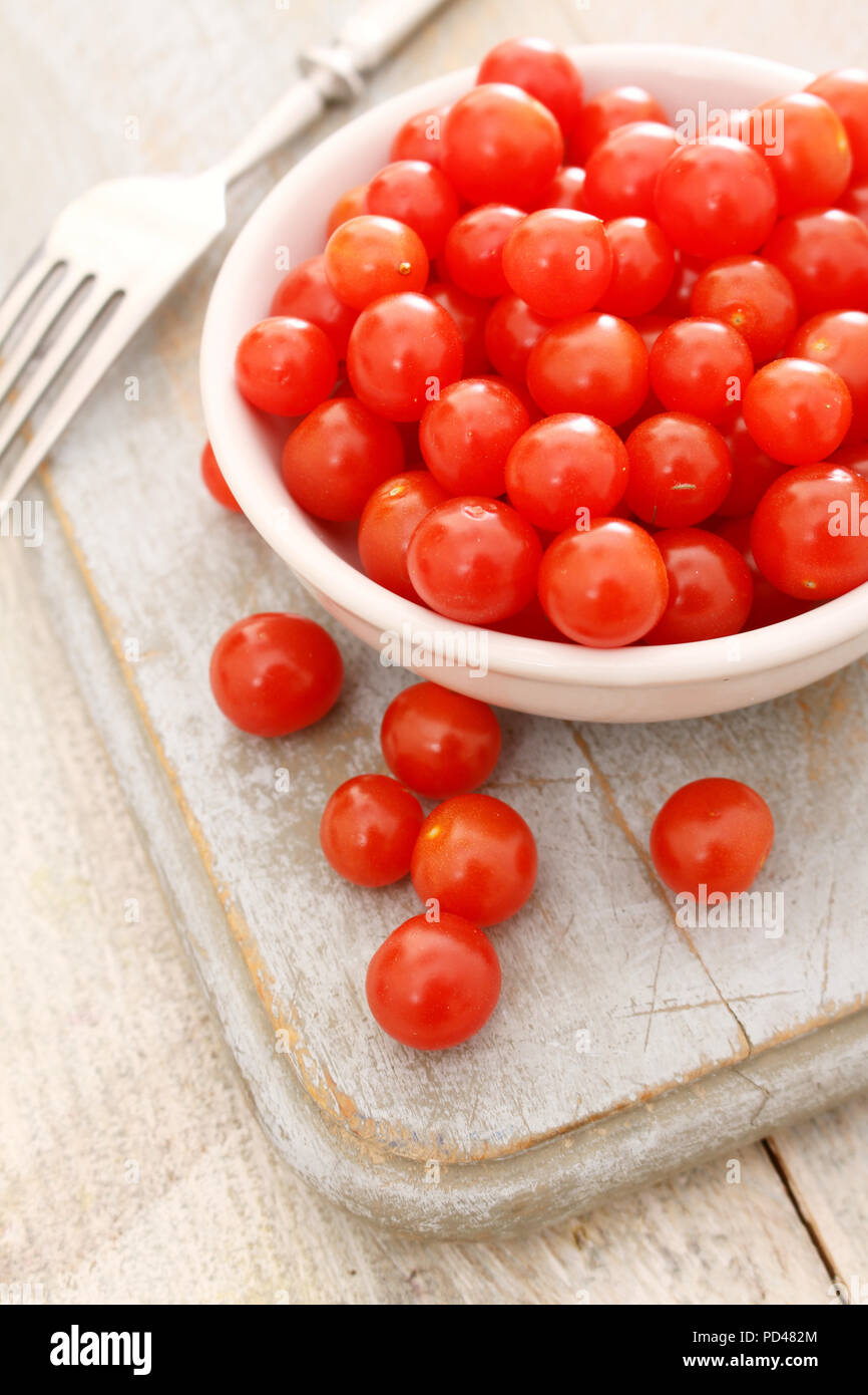 Baby tomato tomberries Stockfoto