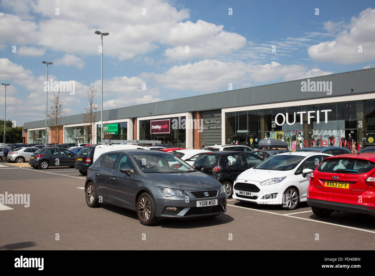 Gallagher Retail Park, Cheltenham Stockfoto