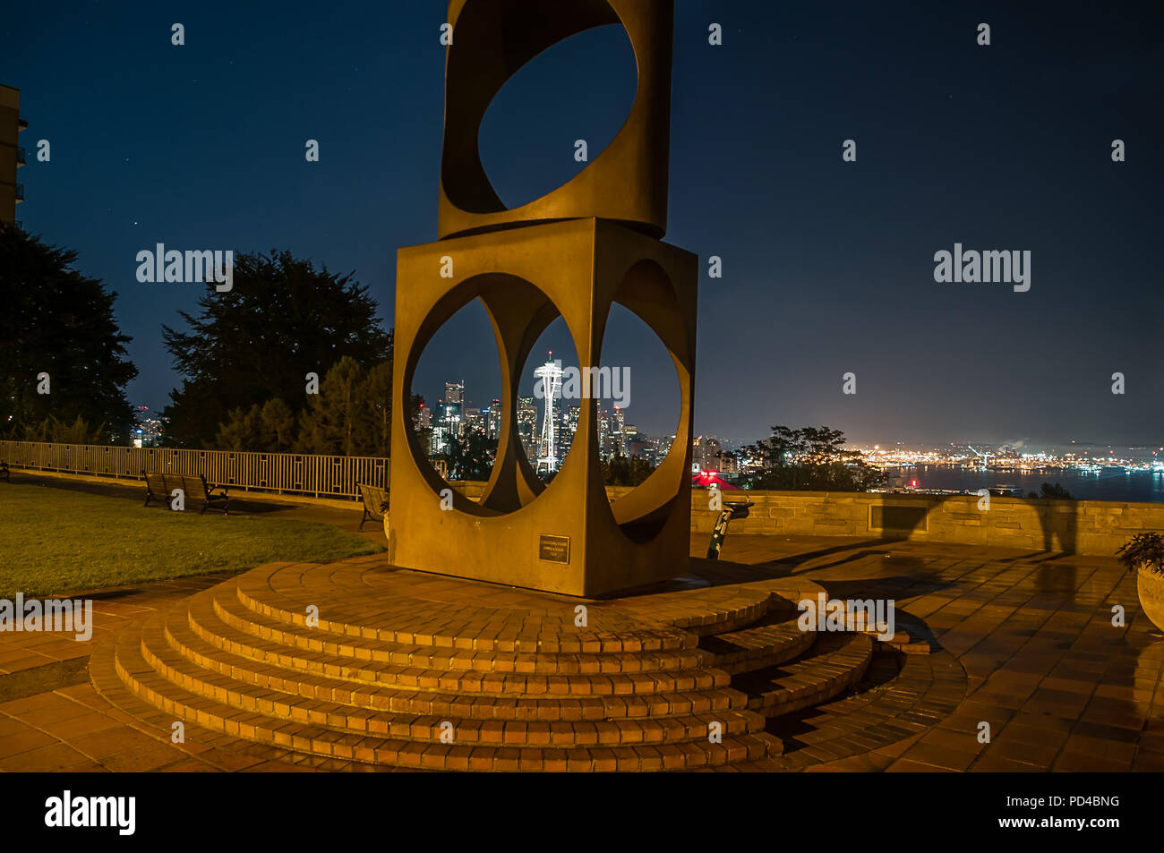 Seattle Skyline von Kerry Park Stockfoto