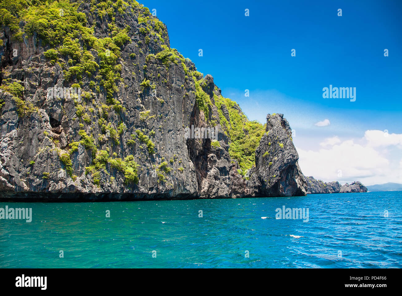 Die Malerische Landschaft Mit Inseln Und Blaue Lagune El Nido Auf Palawan Philippinen Sudostasien Exotische Landschaft Beliebte Sehenswurdigkeiten Beruhmte Destin Stockfotografie Alamy