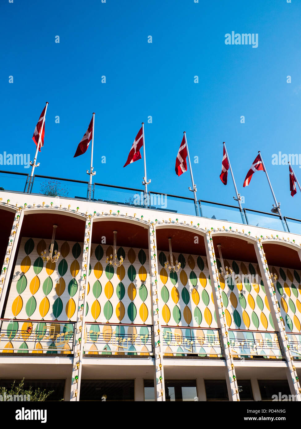 Der Tivoli Concert Hall, Tivoli, Kopenhagen, Seeland, Dänemark, Europa. Stockfoto