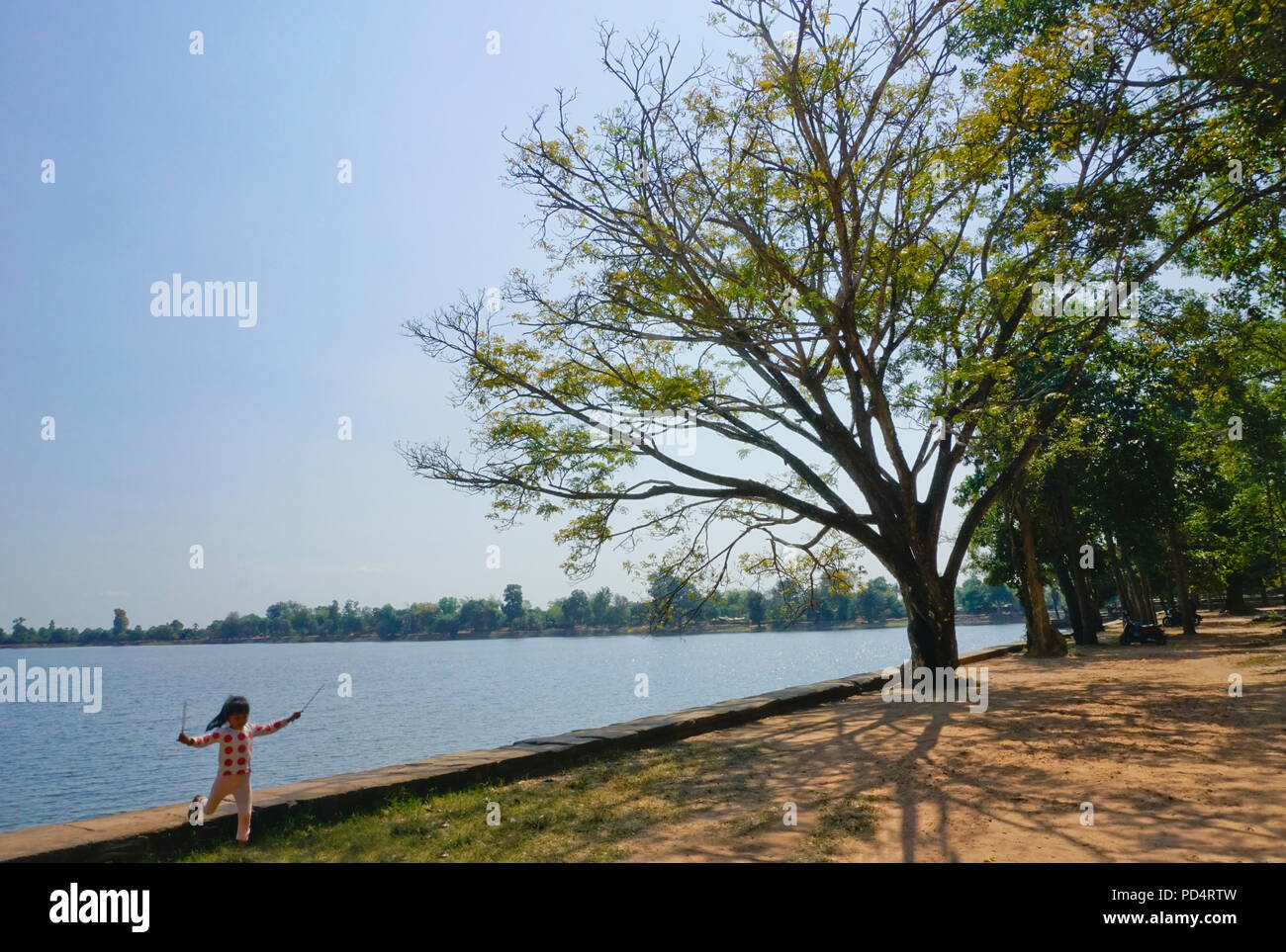 Srah Srang See an der Tempelanlage Angkor Wat, Siem Reap, Kambodscha Stockfoto