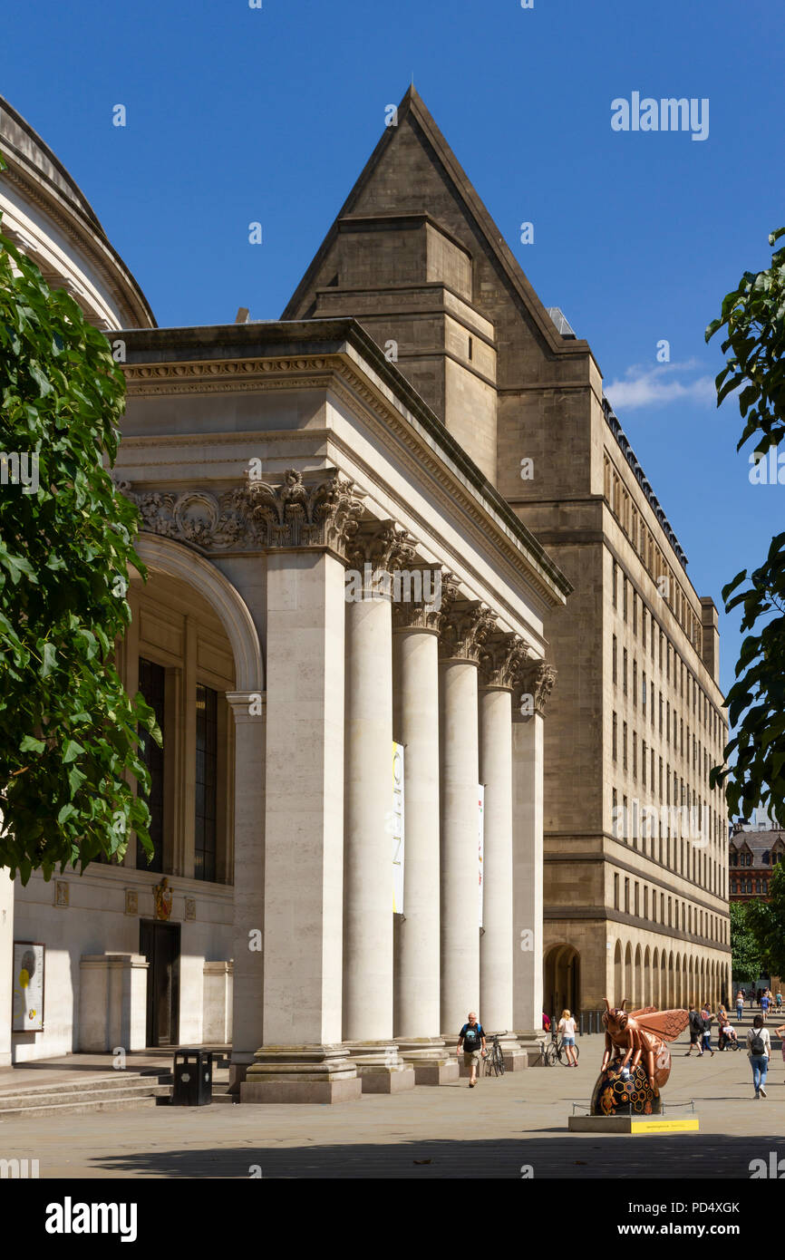 Zentralbibliothek im St Peters Square, Manchester. Stockfoto