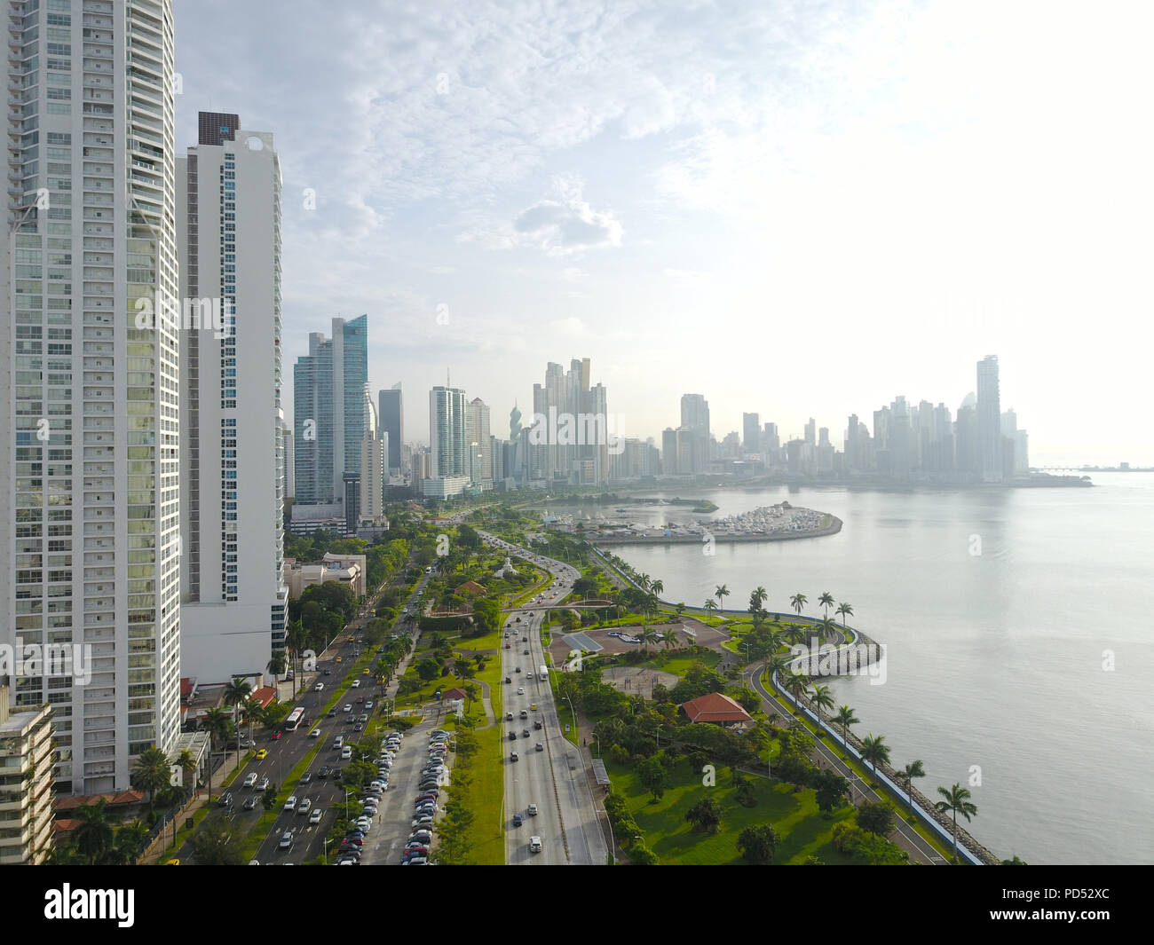 PANAMA CITY, Panama - 14.September 2017: Panama City ist die modernste Stadt in Mittelamerika. Stockfoto