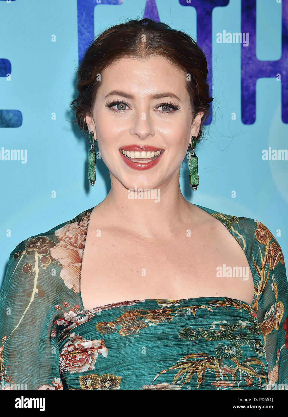 LAUREN MILLER ROGEN bei der Premiere der von Netflix' Wie der Vater "ArcLight Hollywood am Juli 31, 2018 in Hollywood, Kalifornien. Foto: Jeffrey Mayer Stockfoto