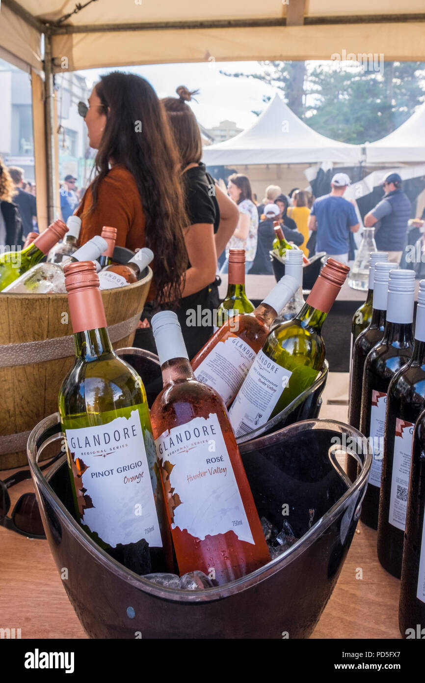 Manly Essen, Wein und und Nachhaltigkeit Festival (Geschmack von Manly), Northern Beaches, Sydney, NSW, Australien Stockfoto