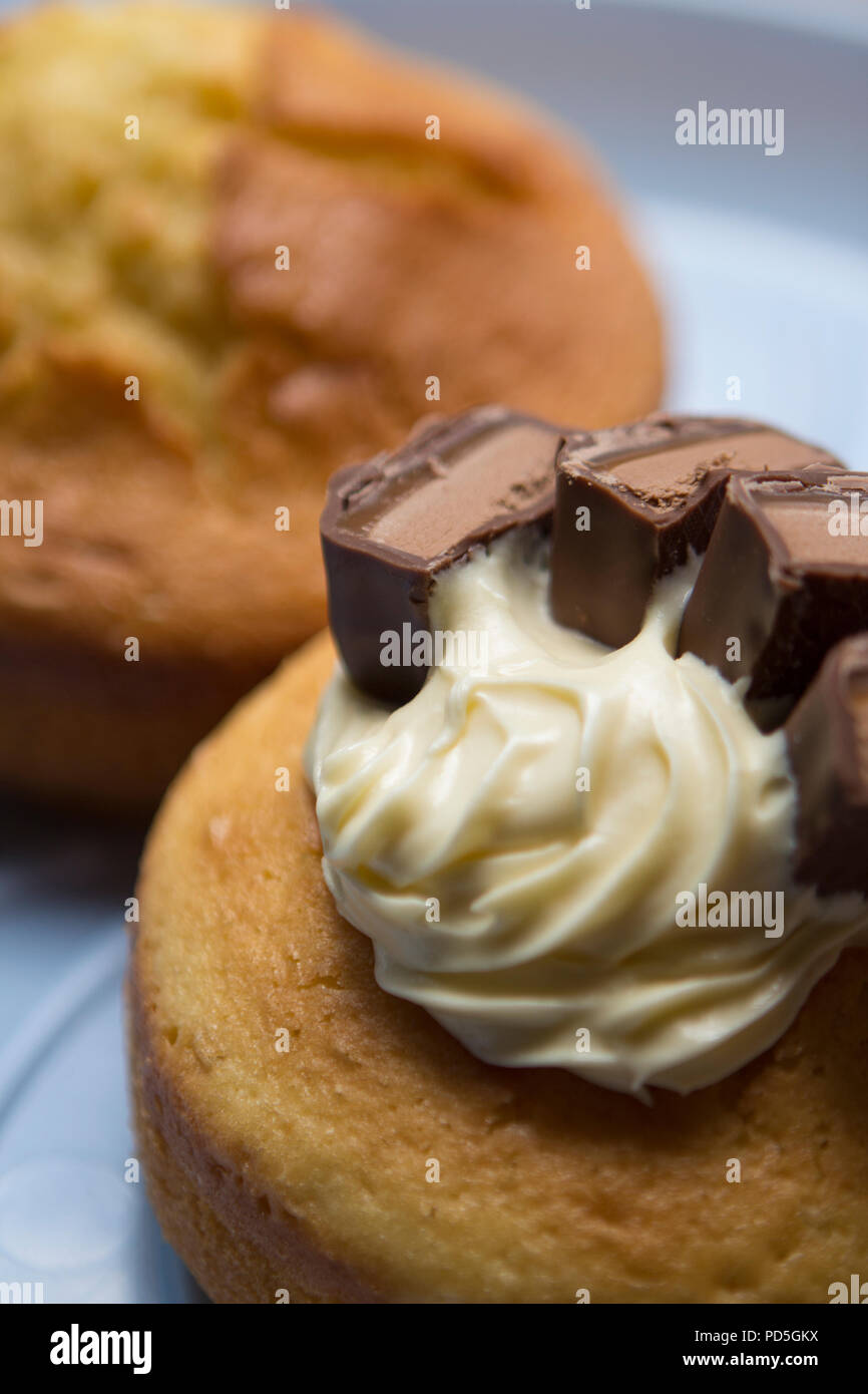 Mamas hausgemachter lemon Kuchen. Stockfoto