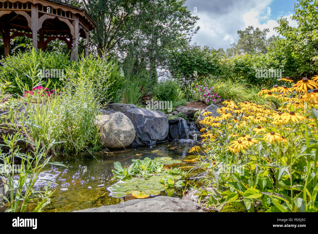 Landschaftsarchitektur Mit Wasserspielen Fur Sommer Garten