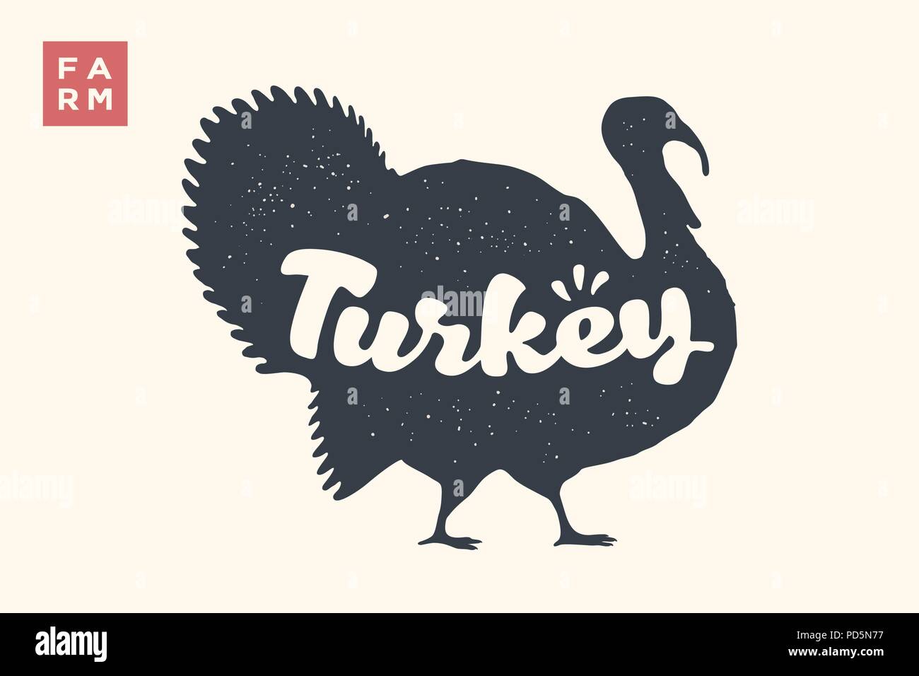 Die Türkei. Schrift, Typographie Stock Vektor