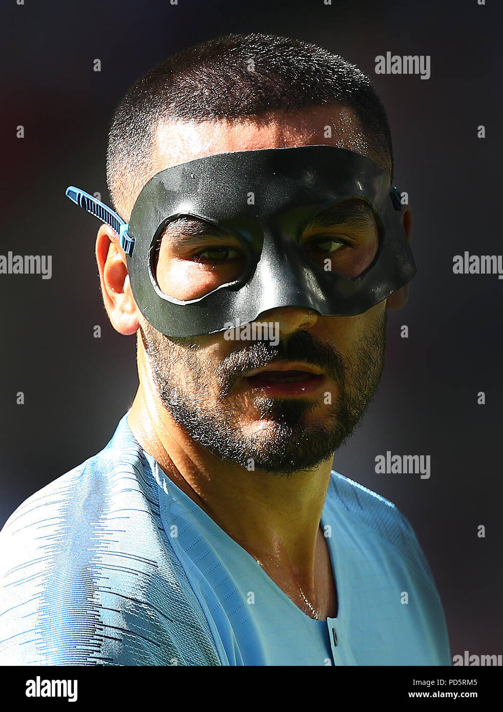 Ilkay Gundogan von Mancheseter Stadt während der FA Community Shield Match zwischen Chelsea und Manchester City im Wembley Stadion in London. 05 Aug 2018 Stockfoto