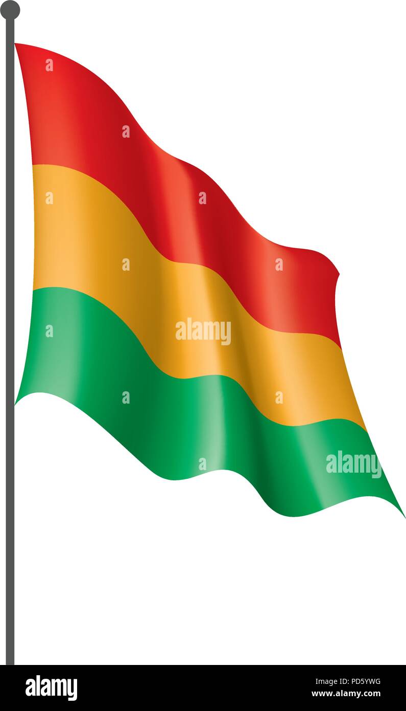 Bolivien Flagge, Vektor, Abbildung Stock Vektor