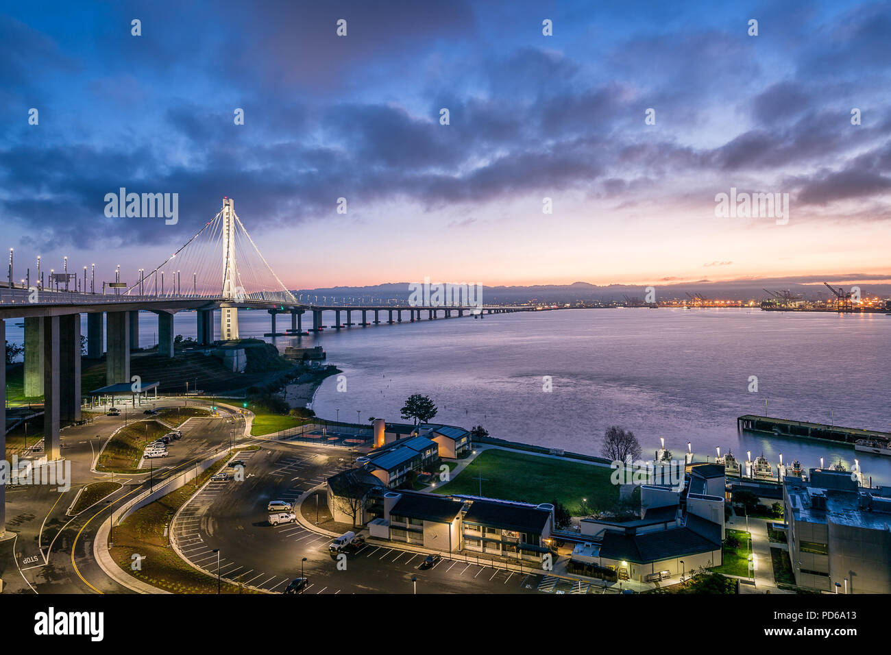 Die östliche Spannweite der San Francisco Bay Bridge Stockfoto