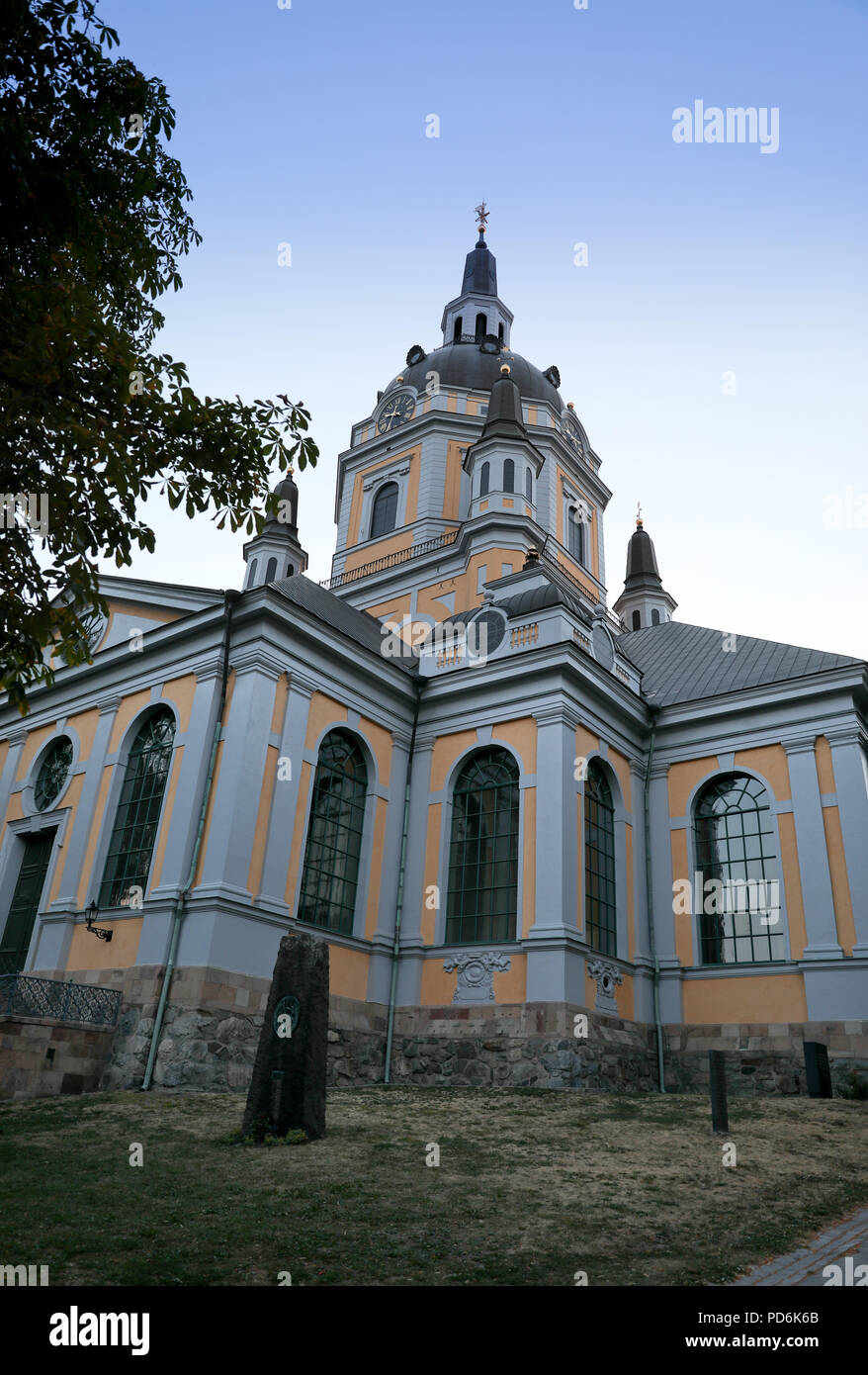 Katarina kyrka ist eine der größten Kirchen in Stockholm, Schweden. Das ursprüngliche Gebäude wurde 1656-1695. Stockfoto