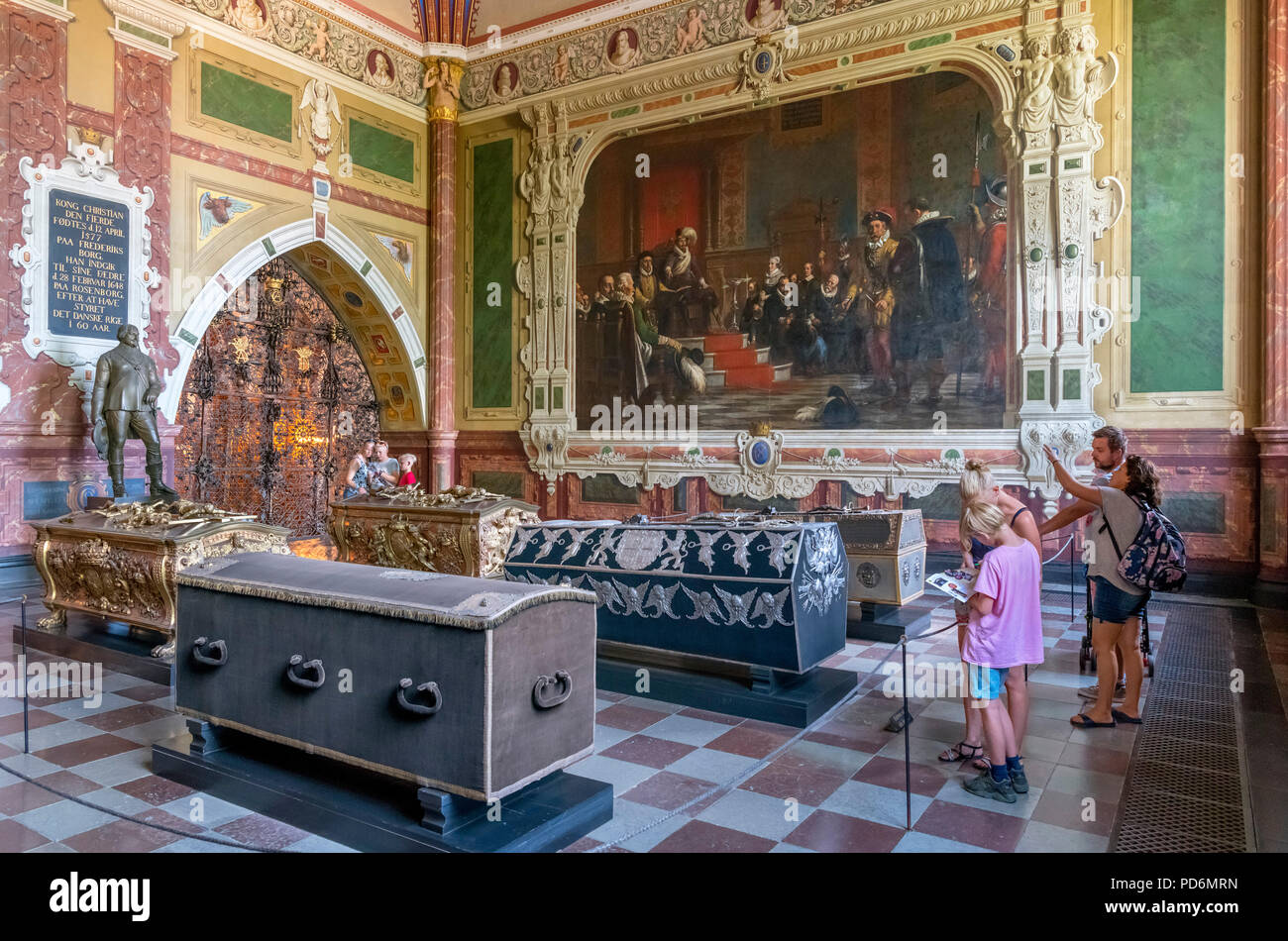 Kapelle von König Christian IV. in der Kathedrale von Roskilde (Roskilde Domkirke), Roskilde, Seeland, Dänemark Stockfoto