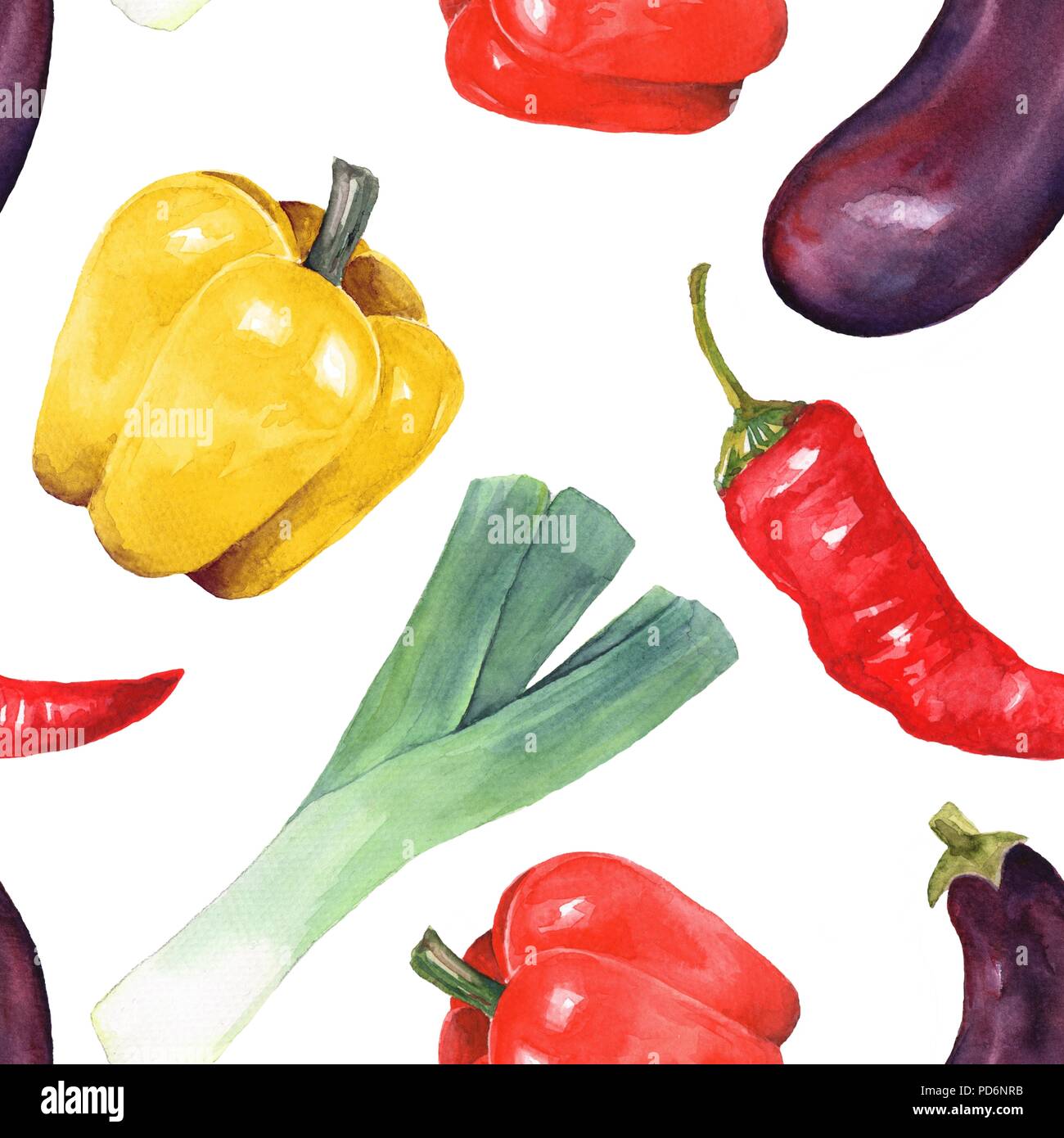 Aquarell Gemüse Stockfotos & Aquarell Gemüse Bilder - Alamy