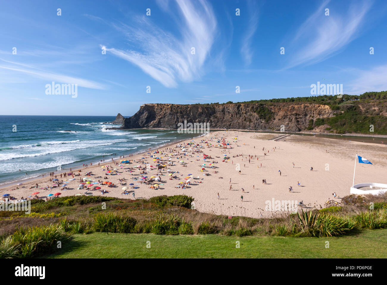 Praia de Odeceixe Mar, Aljezur, Algarve, Portugal. Stockfoto