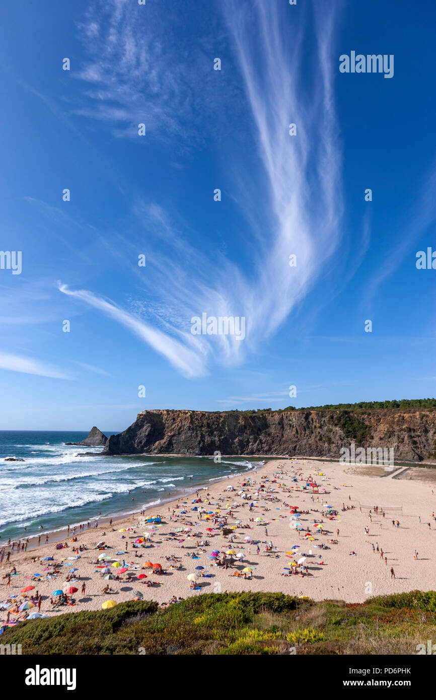 Praia de Odeceixe Mar, Aljezur, Algarve, Portugal. Stockfoto