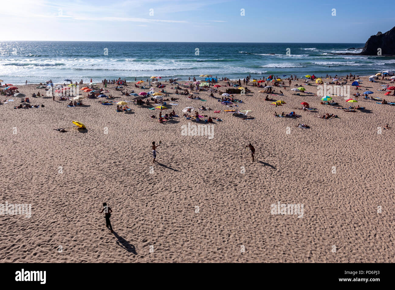 Praia de Odeceixe Mar, Aljezur, Algarve, Portugal. Stockfoto