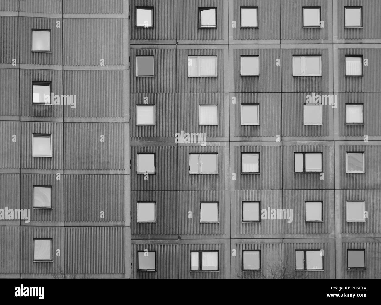 Berlin Mitte DDR-Plattenbau / Alexanderplatz Stockfoto