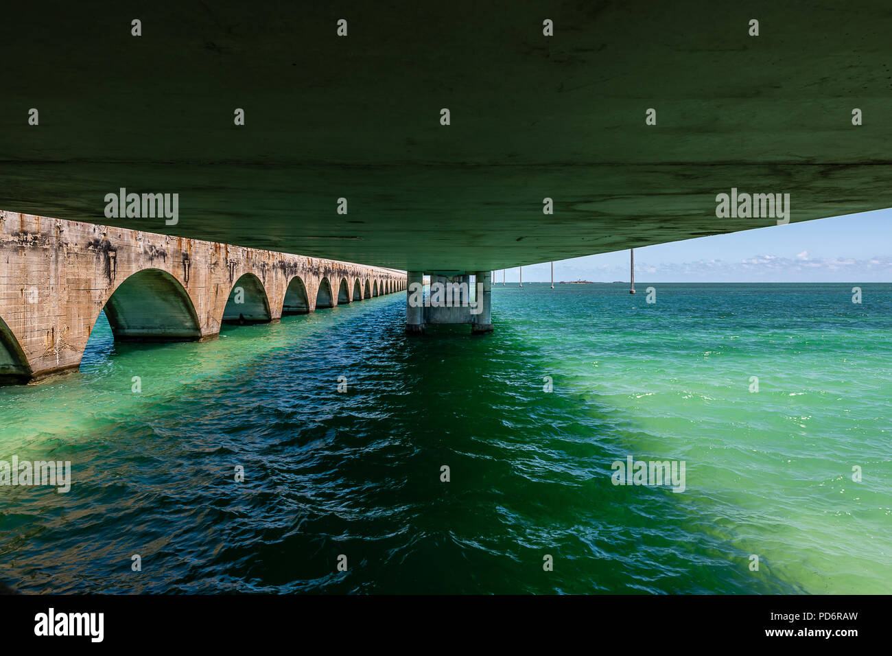 Der Overseas Highway Stockfoto
